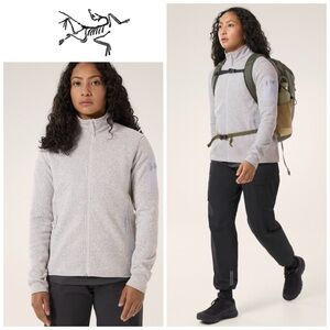Arc'teryx Sz Large Women's Fleece Covert Zip-Up in Light Grey